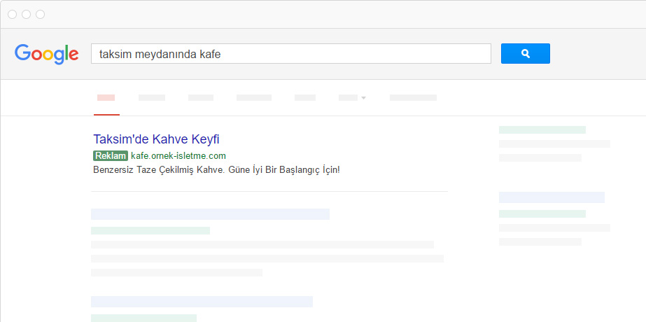 Google Adwords ile ilk sayfa