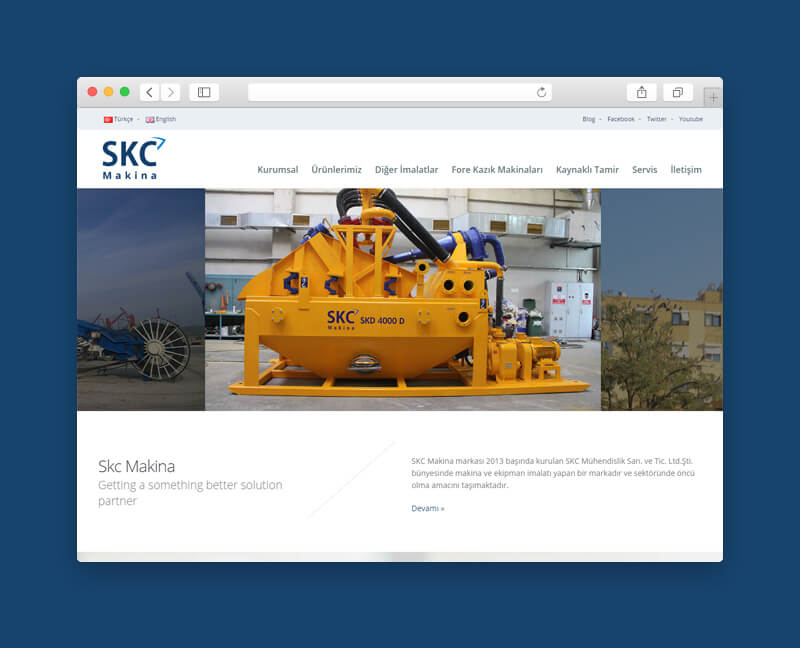skc makina web site